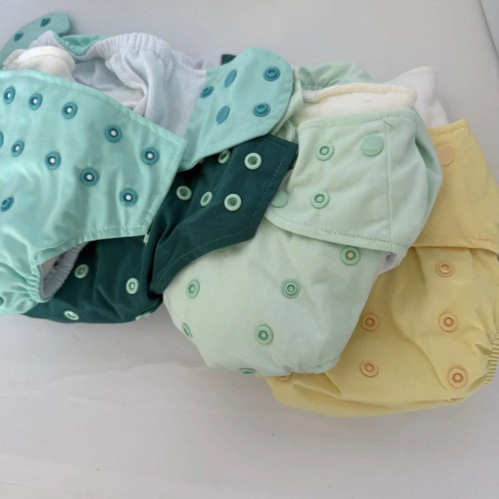 Lot of 4 Lighthouse Kids Co Supreme Pocket Cloth Diapers Washed Never Used